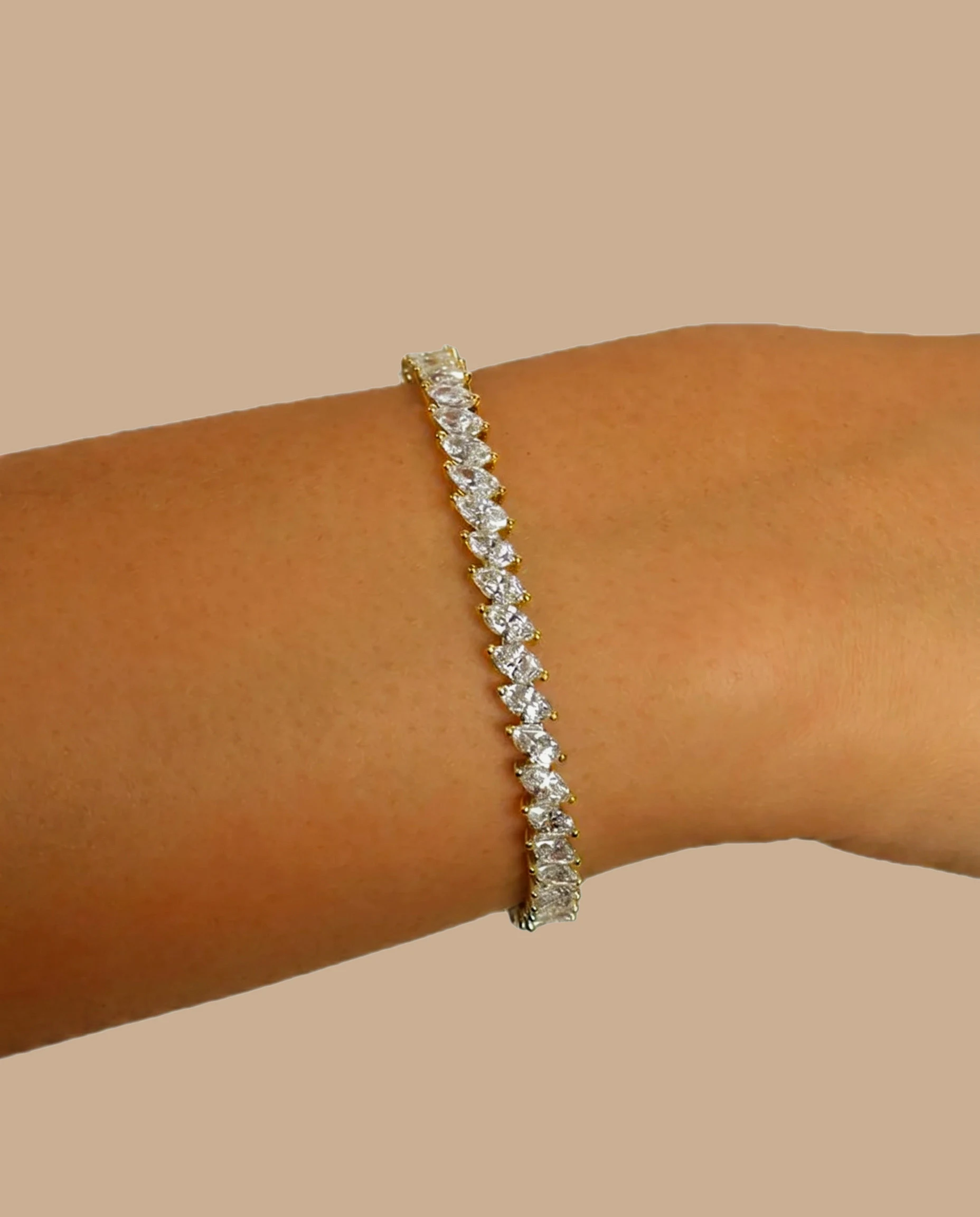 Marquise Rivière Bracelet on model