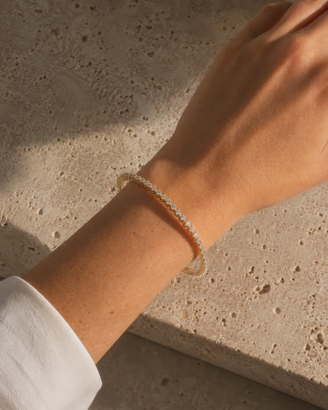 Rivière Bangle on model
